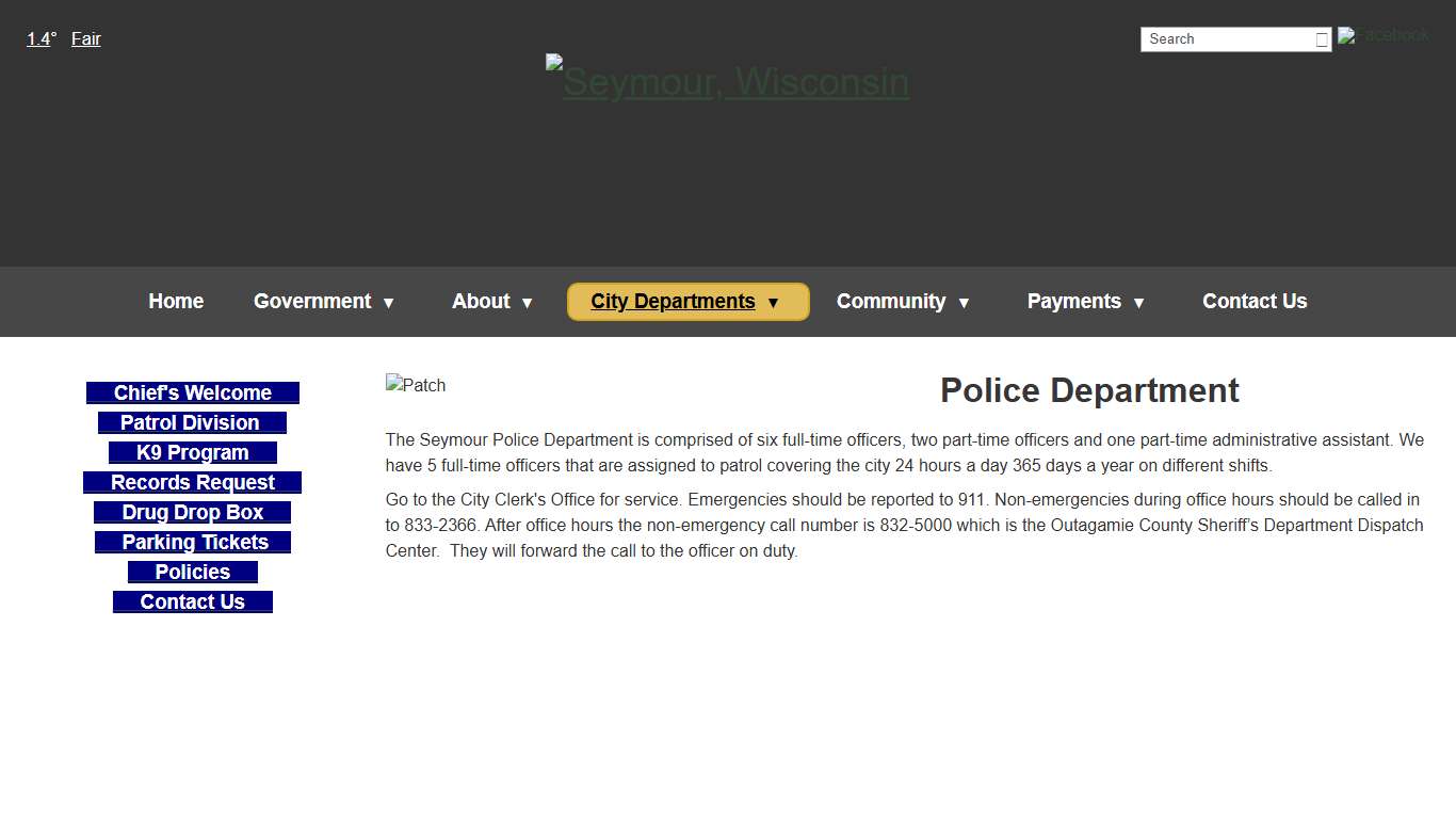 Police Department - Seymour, Wisconsin